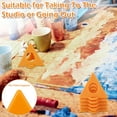 thumbnail image 4 of Ikoopy 50Pcs Pyramid Painting Stands Plastic Mini Cone Paint Stands Reusable Painting Triangle Stands Set High Strength Canvas Support Stands for Canvas Cabinet Doors Furniture, 4 of 8