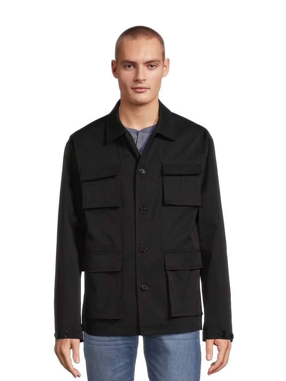Mens and Big Mens Utility Jacket, Sizes S-3XL