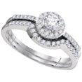 thumbnail image 1 of GoldNDiamond GND-95298 0.45 CTW Diamond 0.15 CT Center Round Bridal Set, 1 of 1