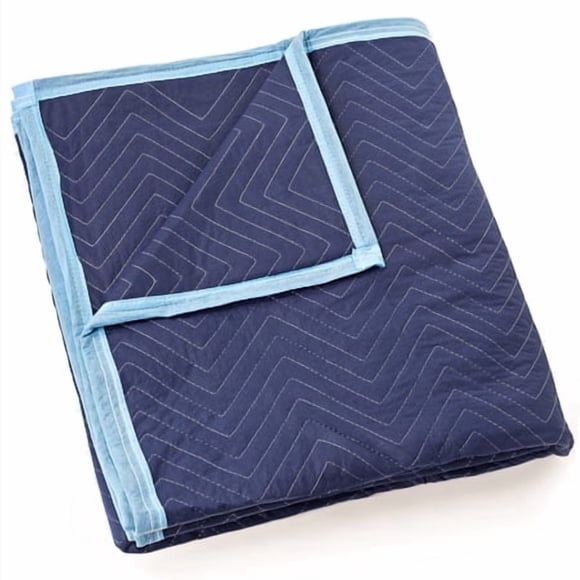Sure-Max Moving & Packing Blanket - Deluxe Pro - 80"" X 72"" (40 Lb/Dz Weight) - Professional Quilted Shipping Furniture Pad Royal Blue - 1 Blanket