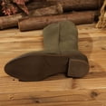 thumbnail image 5 of Gamivast Boots for Women Faux Suede Knee High Boots Round Toe Pull On Riding Boots Low Block Heel for Outdoor Travel Walking Daily Casual Footwear Army Green 39, 5 of 6