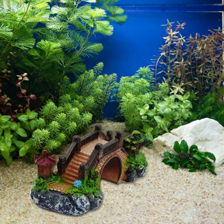 Papaba Standard,Three-eye Bridge Mini Aquarium Decoration Figurine