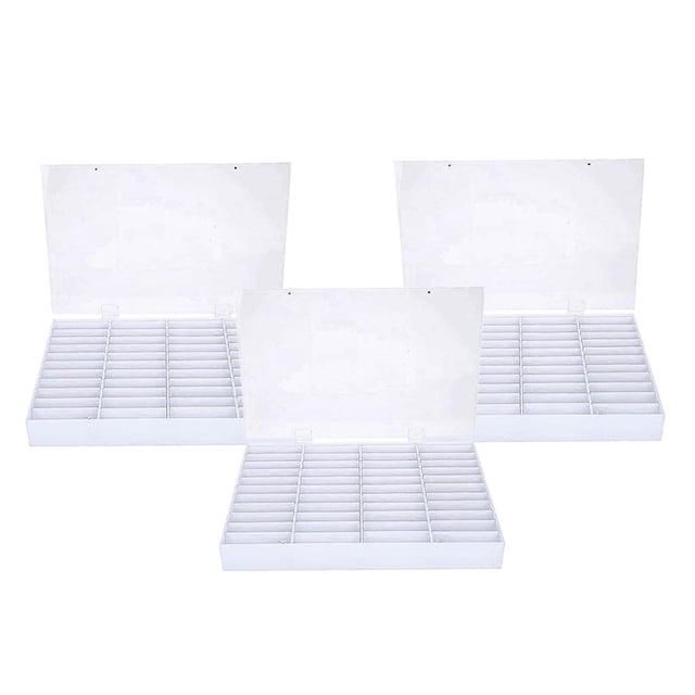 3x Caja de presentación multifunción de 44 rejillas, organizador de almacenamiento de de imitación de de puntas Yuyangstore caja de almacenamiento de exhibición de arte de uñas