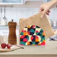 thumbnail image 2 of Yayeee Napkin Holder for Table Kitchen Paper Tissue Organization, Retro Geometric, 2 of 8