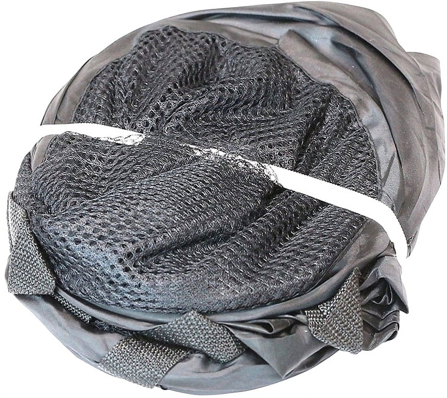 TechWonder Mesh Pop Up Laundry Basket With Side Pocket - Black