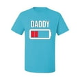 thumbnail image 2 of Wild Bobby, Daddy Battery, Father's Day, Men Graphic Tee, Light Turquoise, Medium, 2 of 4
