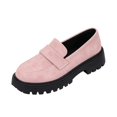 thumbnail image 3 of EKVAHL Women’s Loafers Platform Chunky Block Walking Shoe, Slip‑On Lug Sole Casual Shoes, Round Toe Non Slip Sole Business Work Footwear, 3 of 7