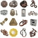 thumbnail image 1 of Cerradura Cerebro Ardiente Rompecabezas Mágico Dorado Rompecabezas para Adultos de Alto Coeficiente Intelectual Nueve Serie Juguetes Educativos Cerradura Mágica Aguja, 1 of 1