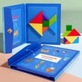 thumbnail image 3 of Magnetic Wooden Tangram Block Puzzle Game For Kids Activities-NEW &, 3 of 8
