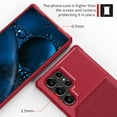 thumbnail image 5 of Wallet Case for Samsung Galaxy S23 Ultra Multifunctional Design Back Case, Rugged PC Luxury PU Leather Magnetic Car Mount Cover with Card Slots Holder Shockproof Lens Protective Case,Red, 5 of 7