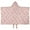 Pink Cartoon Winged, variant on Purple Cartoon Narwhal Pattern Hooded Bath Towel,50"x30" for Ages 3 To 12 Kids, Quick Dry Lightweight Soft Microfiber Hood Beach Towel Cover Up for Kids