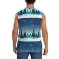 thumbnail image 4 of Balery Christmas Trees Men's Sleeveless Muscle Shirts Workout Tank Top, Moisture Wicking, Odor Protection-X-Large, 4 of 8