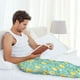 thumbnail image 5 of Fotbe Yellow Lemon Pantalones de Pijama para Hombre, Pantalones de Dormir, Pantalones de Casa con Cintura Ajustable y Bolsillos-X-Large, 5 of 6