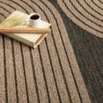 thumbnail image 5 of Modern Area  Rug Boho Design in Natural Brown Black, 5 of 6