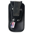 thumbnail image 3 of Sonim Leather Fitted Case with Metal Clip for Sonim XP3 - Black, 3 of 4