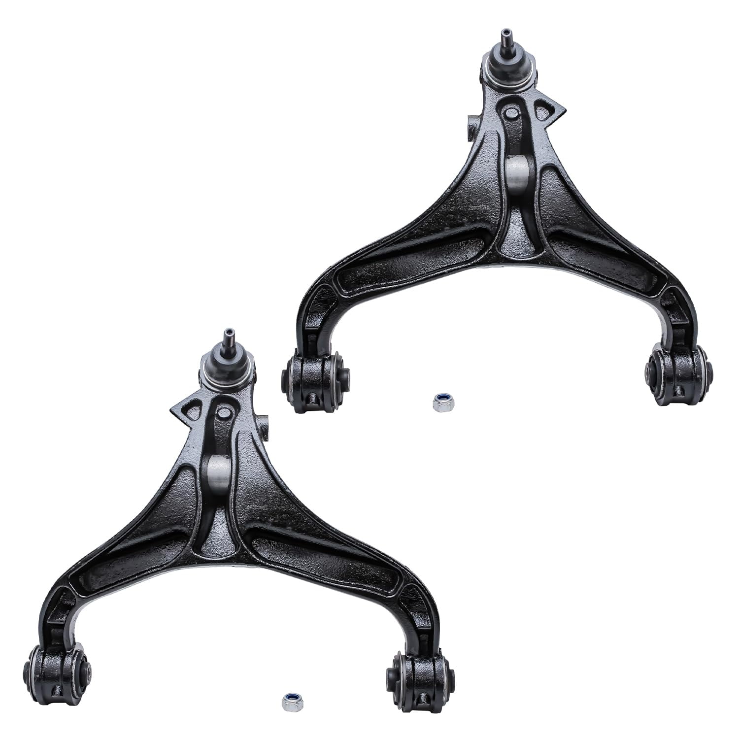 Detroit Axle - Front 12pc Control Arms Kit for 2007-2011 Dodge Nitro, 08-12 Jeep Liberty, 4 Control Arms w/Ball Joints 4 Tie Rods 2 Sway Bars 2 Boots 2007 2008 2009 2010 2011 2012 Replacement