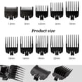 thumbnail image 2 of Shoyisenka 10 Pcs Hair Clipper Guards, 10 Sizes Guards Combs, Professional Hair Clipper Card Comb Fitting Replacement, Compatible with Most Hair Clippers, for Adults, Children, Pets, 2 of 7