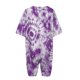 thumbnail image 5 of Gibobby pantalones deportivos Mono informal de manga corta de talla grande con cuello en V para mujer, pantalones cortos de pierna ancha de verano, mono estampado de con bolsi(Morado， XXXXL), 5 of 5