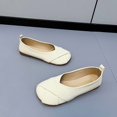 thumbnail image 3 of Meckior Women's Flats Shoes Comfortable PU Leather Slip On Round Toe Ballet Flats Casual Dress Flat Shoes for Walking, 3 of 6
