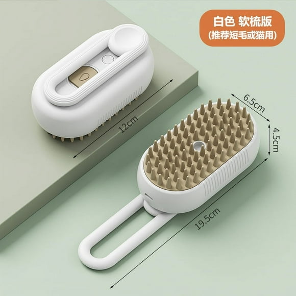 PawFinity 5-in-1 Pet Grooming Brush - Spray Massage Deshedding Tool with Water Basin for Cats & Dogs, Anti-Shed & Tangle Free Bath Brush