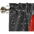 thumbnail image 5 of JOOCAR Merry Christmas Window Drape Santa Gift Candle Snowflake Decoration for Kitchen Living Room Bedroom 1 Drape 54 x 18 Inches, 5 of 5