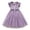 Purple, variant on REDARER Girls Flutter Sleeve Bowknot Tulle Dress Party Dance Princess Casual Outfit,2-3 Years