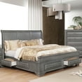 thumbnail image 2 of Furniture of America Bradford Wood Queen Storage Platform Bed in Gray, 2 of 4