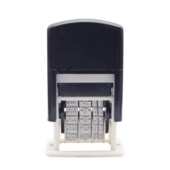 Date Stamp Plastic Number Stamp Digits Number Stamp Adjustable Numbering Stamp Self Inking Dater Stamp for Office