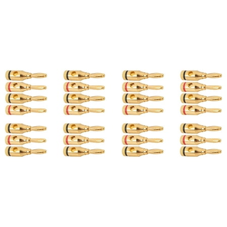 14 Pairs, Open Screw Banana Plugs for Speaker Cable