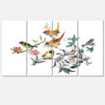 thumbnail image 2 of Designart Tropical Flowers and Birds - Birds Canvas Art Print, 2 of 3