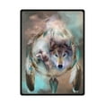 thumbnail image 1 of RYLABLUE Couverture en Molleton Wolf, Jeté 58 X 80 Pouces, 1 of 1