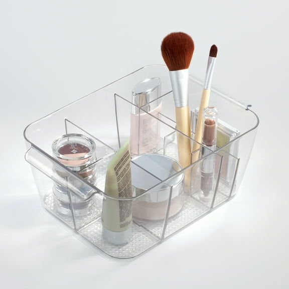 InterDesign Makeup Organizer Tote, Clear