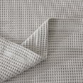 thumbnail image 4 of Great Bay Home All-Season Waffle Cotton Bed Blanket 90x90 (Full / Queen, Light Grey), 4 of 6