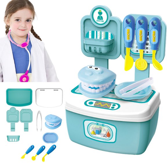 Kids DIY Doctor Toy Set, Pretend Play Medical Kit for Boys and Girls Ages 3-8, Complete Role Play Set and Birthday Gift for Aspiring Doctors
