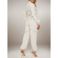 thumbnail image 3 of Casual Zip-Up Jumpsuit (XL, Black), 3 of 5