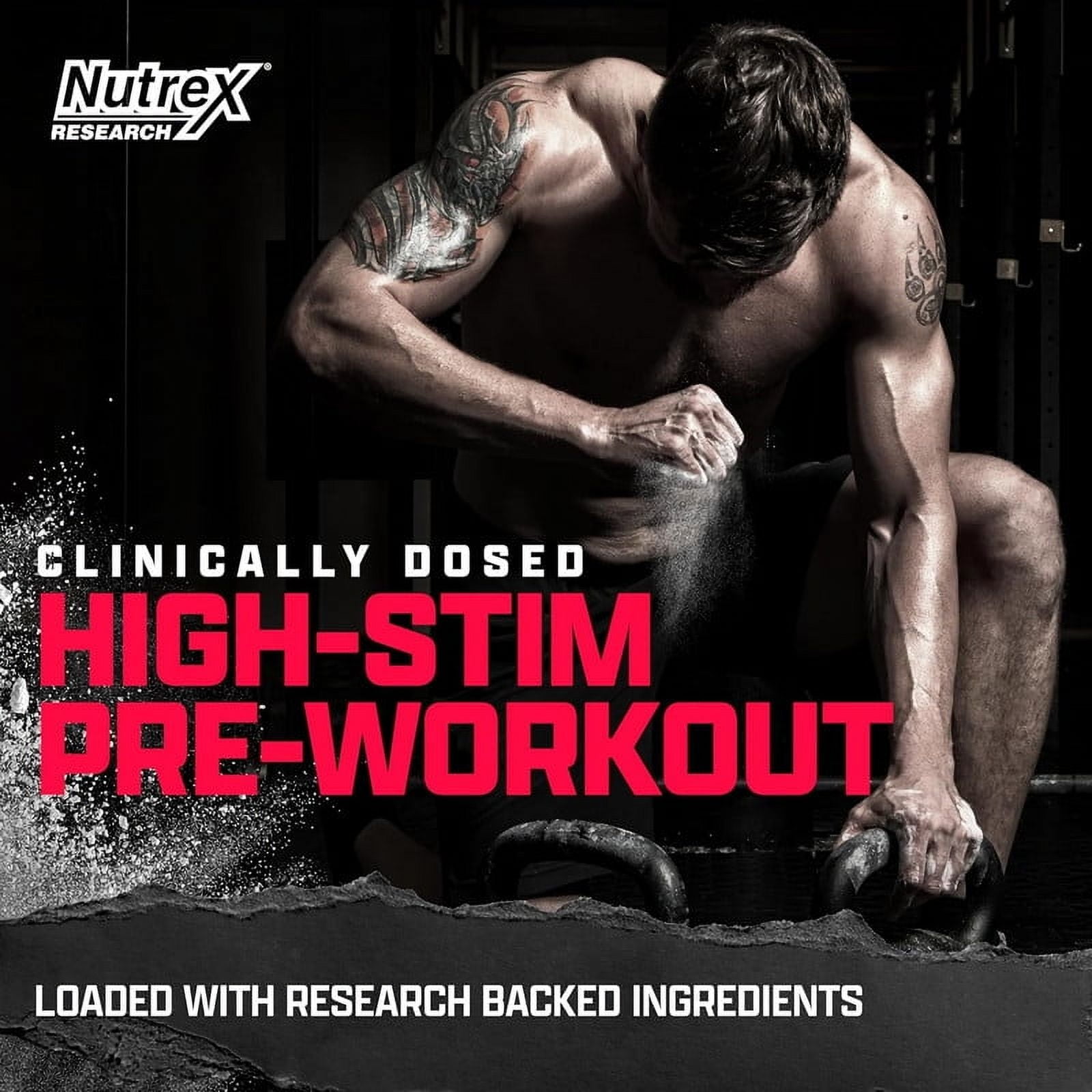Nutrex Research OUTLIFT Amped Sucker Punch High Stim Pre Workout Powder 22 Servings