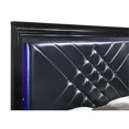 thumbnail image 3 of Pemberly Row Faux Leather Eastern King Bed in Black and Midnight Star, 3 of 6