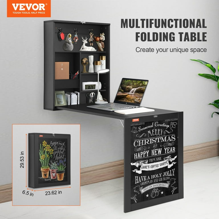 Folding on sale mounted desk