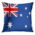 thumbnail image 1 of RYLABLUE Bleu Australie Drapeau Couleurs Officielles et Proportion Correctement Nationale de la Croix Rouge Sud Coussin Housse de Protection, 1 of 1
