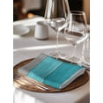 thumbnail image 6 of Turquoise Wood Grain Cloth Napkins Set of 8 Reusable Dinner Napkins, Country Retro Wooden Plank Gray Cocktail Napkin Washable Table Napkins for Wedding/Holiday Party/Baby Shower 20"x20", 6 of 7