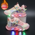 thumbnail image 1 of Disney's new Frozen elsa Sophia princesa zapatos niñas zapatillas pu zapatos casuales luces led running net shoes29-Insole 18.2CM Gao Jinjia LED, 1 of 2