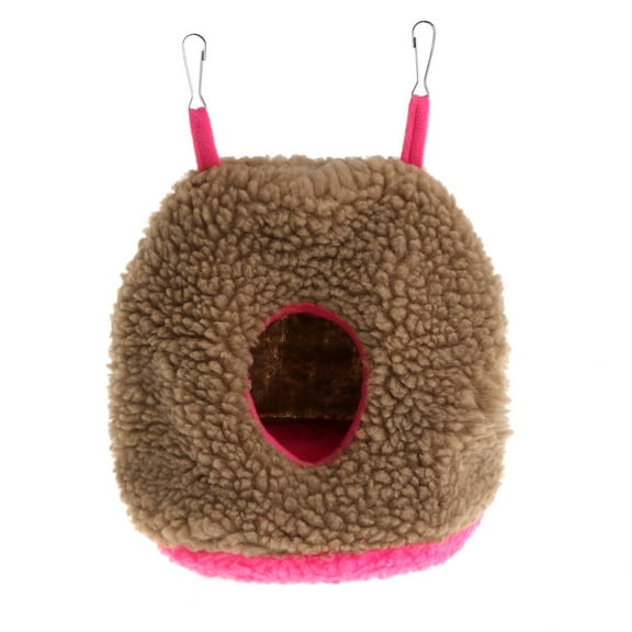 Warm Bird Nest Winter Bed House Snuggle Hanging Hammock Cage Tent Plush Hideaway for Parrot Cockatiel African for