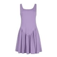 thumbnail image 4 of Womens Sleeveless Mini Tank Dress Casual Workout Sport Tennis Athletic With 2 Pockets Dress Dress for Women Buttons Beach Outfit Womens Casual Dresses Short Summer Dress for Women with Pockets, 4 of 6