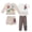 Brown, variant on Disney Clothes Baby Boys 4-Piece Set – Disney Pixar Toy Story Outfit Set with Pullover, Tee, Shorts & Pants (Green/Black/White) – 18M