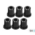 thumbnail image 2 of 6-Pack Black Straight Barrel Electric Guitar String Ferrules - Metal String-Through-Body Bridge Guides with 8.5mm Total Height, 7mm Flange Diameter & 3mm Interior Diameter - Smooth Finish String, 2 of 7