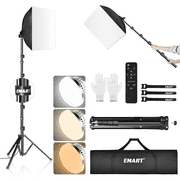 EMART 16×16" Professional Softbox Lighting Kit with Remote Control, 85W Dimmable LED 3000 to 6000K Adjustable Color Temperature for Studio, Photography, YouTube, Live Streaming