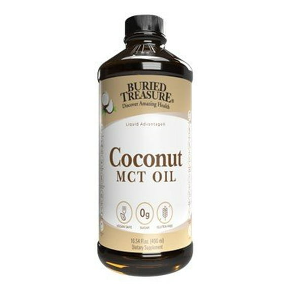 Coconut MCT Oil Standardized By Buried Treasure - 16 Ounces