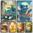 thumbnail image 4 of Figuras de anime de Pokémon en alta definición, Charizard, Bulbasaur, Squirtle, Charmander, ilustraciones, póster, pintura en lienzo, arte de pared, decoración de la habitación del hogar, 4 of 5