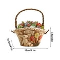 thumbnail image 2 of EIMELI Bunny Pot de Plantes Succulentes Style Rustique en Céramique avec Poignée, 2 of 15