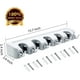 thumbnail image 4 of Soporte para fregona y escoba, organizador de herramientas de jardín montado en la pared, ideal para colgar escobas, almacenamiento en estante para cocina, garaje, lavadero, 5 posiciones, 6 ganchos Xemadio CJWUS-3333, 4 of 6
